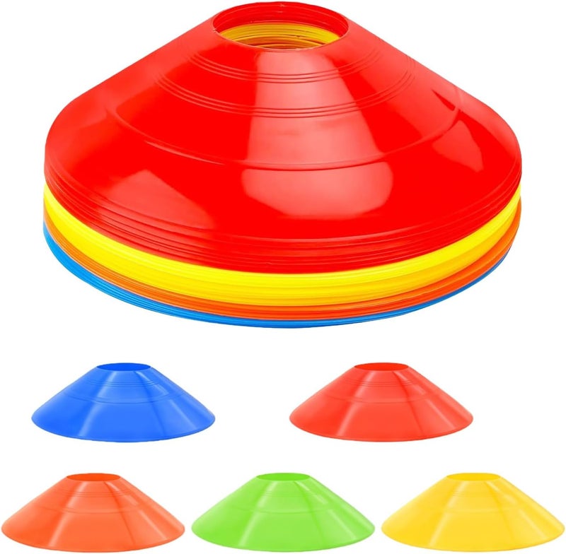 ericotry 20 قطعة حامل كرة القدم للتدريب أقماع كرة القدم أقراص رياضية أقماع تدريب الرشاقة علامات كرة القدم لوازم الألعاب الخارجية رياضات وألعاب أخرى - Image 1